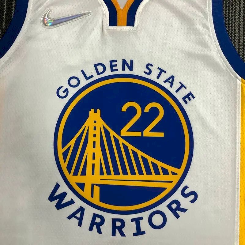 Camisa branca masculina Andrew Wiggins Team – Edição de 75º aniversário