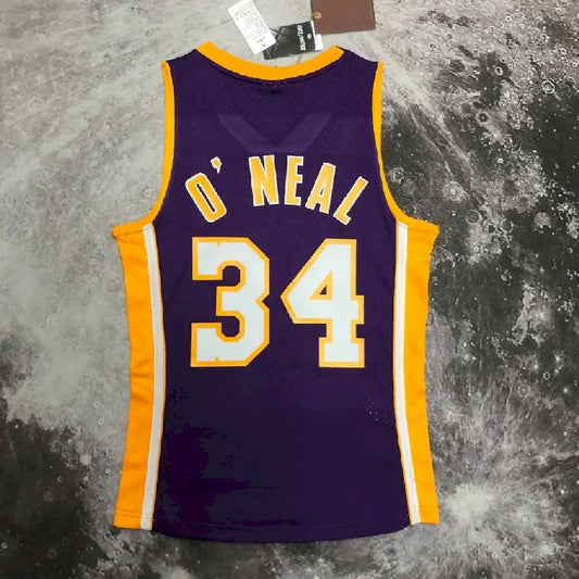 Camisa Masculina M&N Shaquille O'Neal Roxa Retro 1999/2000