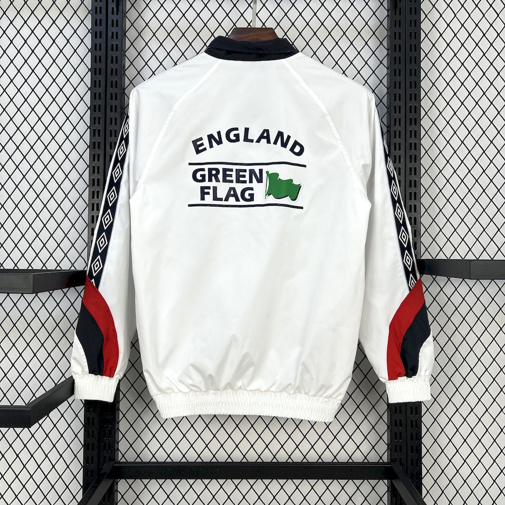 Jaqueta branca Umbro Track da Inglaterra 1998-99
