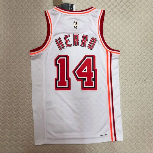 Men’s Tyler Herro White Retro Team Jersey