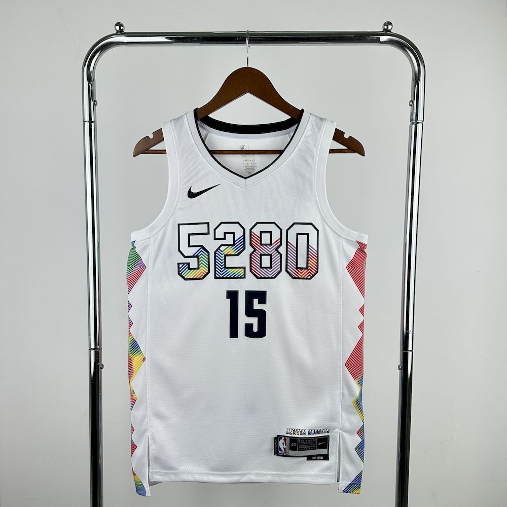 Denver Nuggets 2024/25 City Edition White Color JOKIC#15