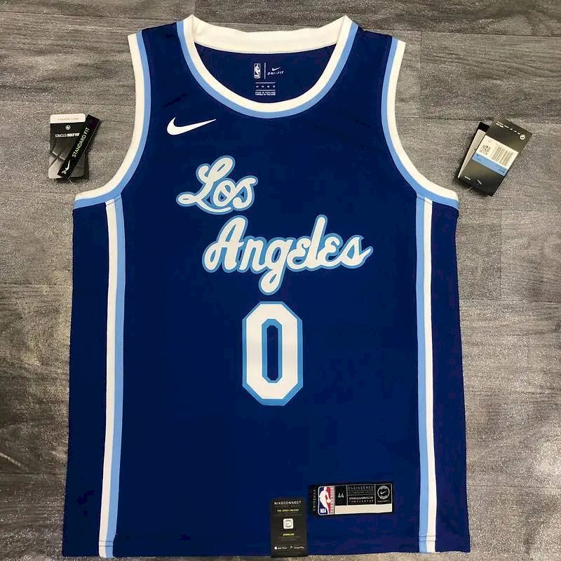Camisa Nick Young Azul Masculina Versão Jogador – Edição Clássica Retro