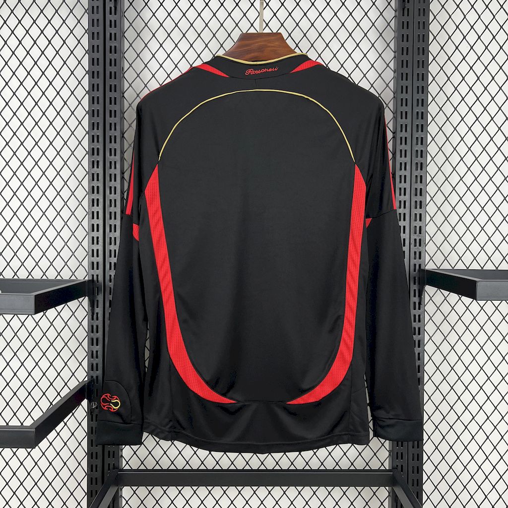 Camisa retrô de mangas compridas do AC Milan 2006/07 Third