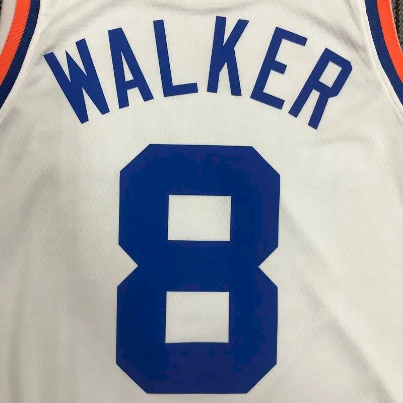 Camisa Kemba Walker Masculina Branca 2021-22 75º Aniversário – Edição Clássica