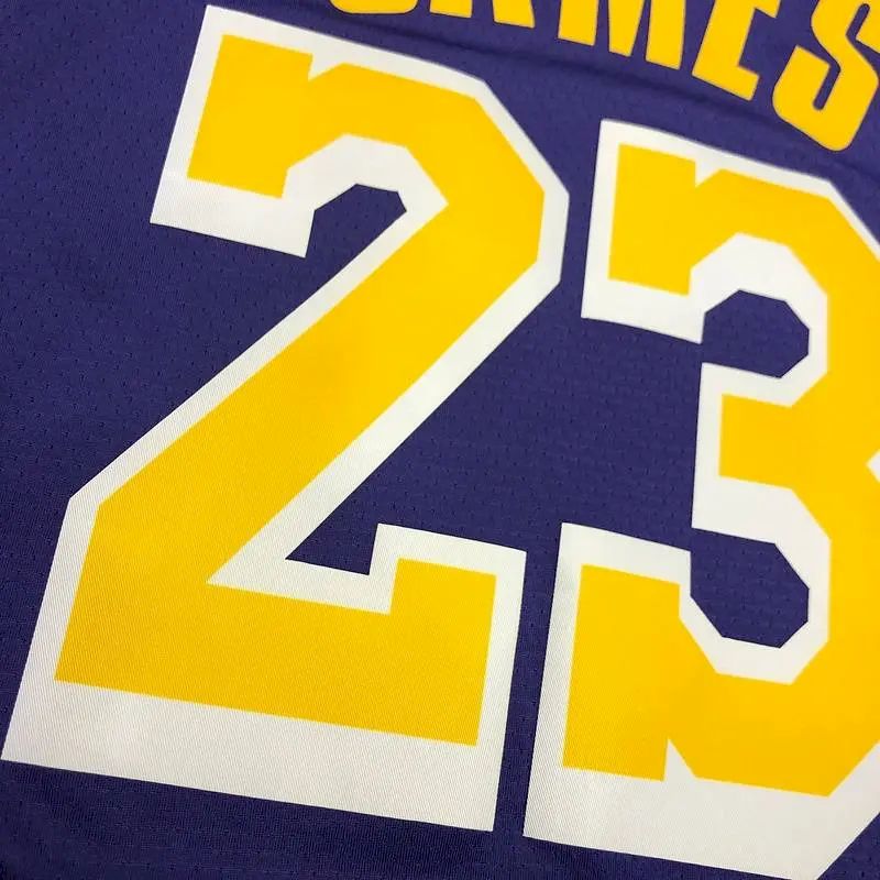 Camisa LeBron James Masculina Roxa Versão Jogador – Edição Clássica Retrô