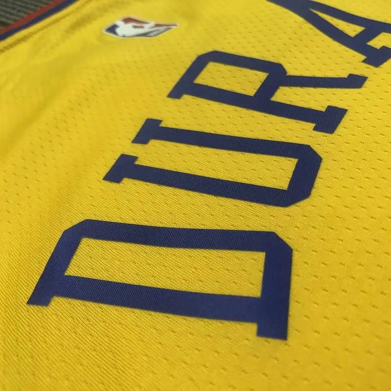 Camisa Kevin Durant Amarela Swingman Versão Jogador Masculina – Edição City