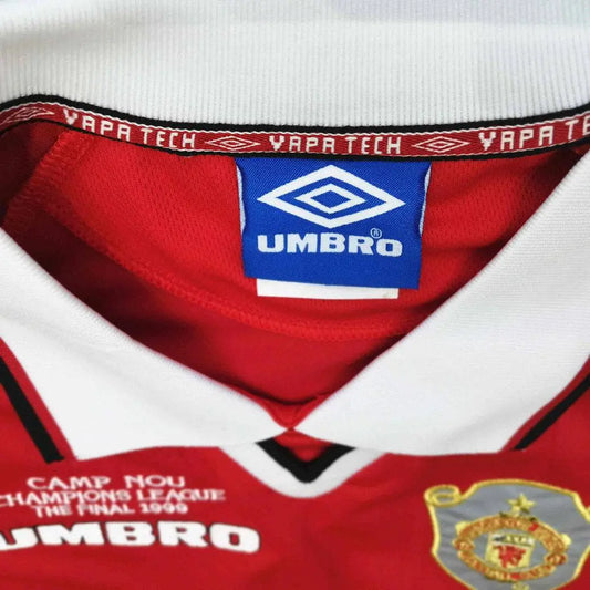 Camisa retrô de mangas compridas Manchester United 1999/00 Home