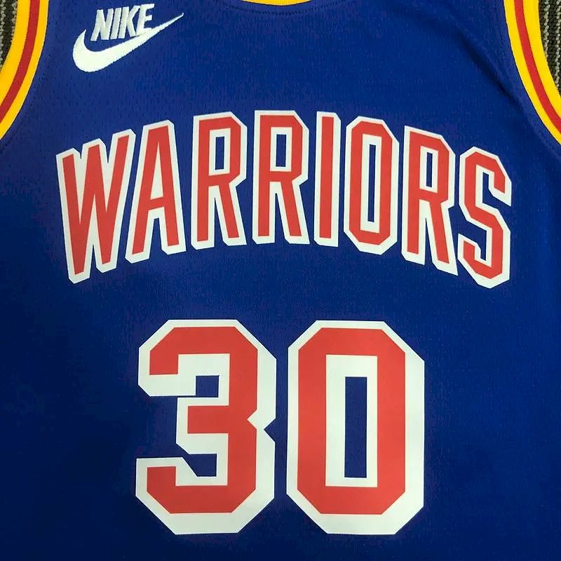 Camisa Stephen Curry Azul Masculina - Edição Clássica do 75º Aniversário