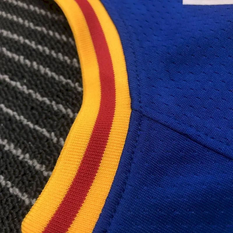 Camisa Stephen Curry Azul Masculina 2021-22 75º Aniversário – Edição Clássica
