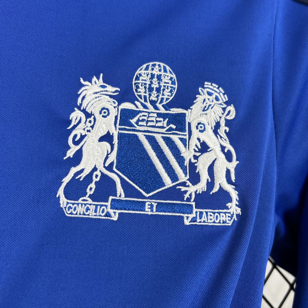 Camisa azul retrô de mangas compridas Manchester United 2024/25 Joint Edition