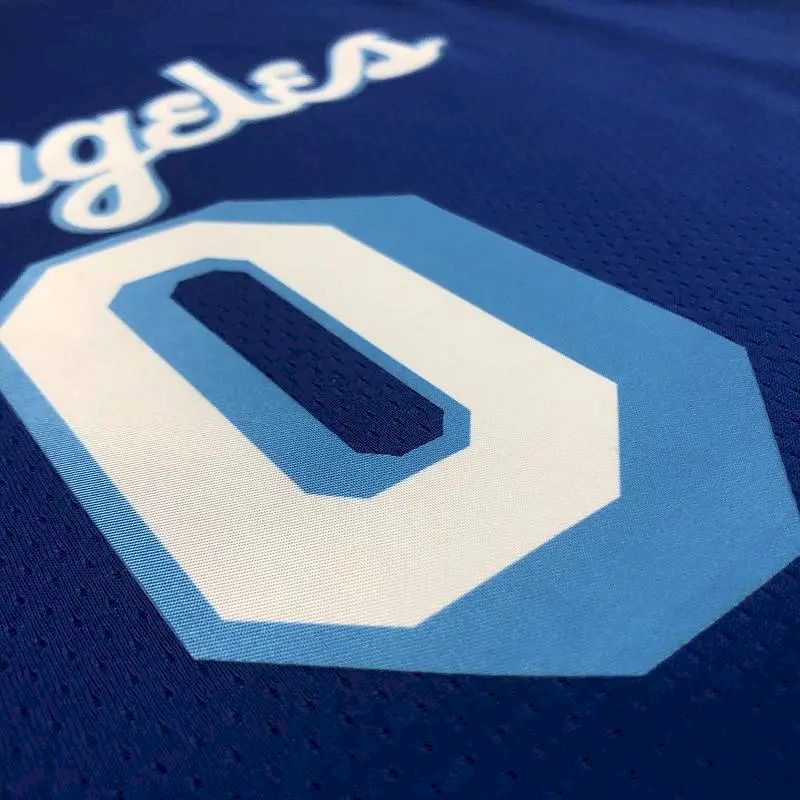Camisa Masculina Russell Westbrook Royal Retro Classics 2020-21 Swingman Player Version – Edição Clássica