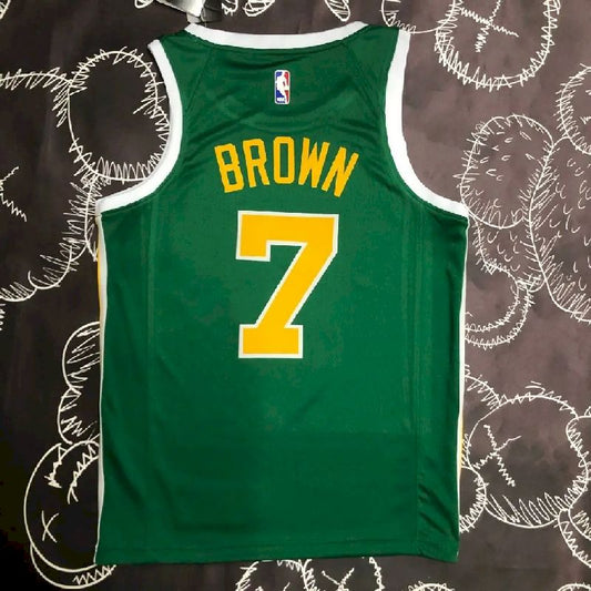 Camisa masculina Jaylen Brown Green Team