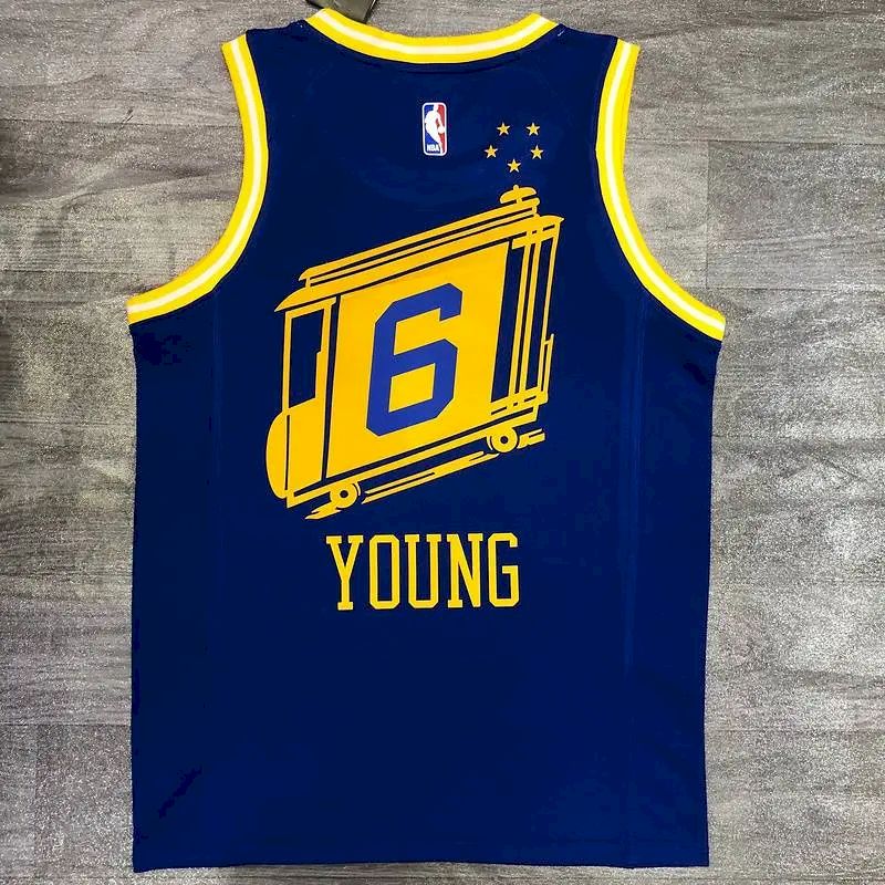 Camisa Nick Young Azul Masculina Versão Jogador – Edição Clássica