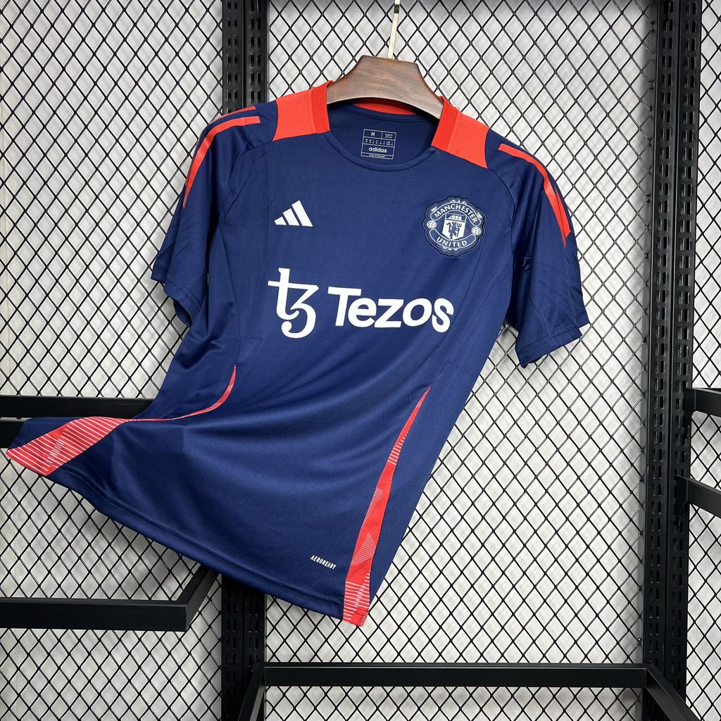 Men's Manchester United 2024/25 Dark blue Pre-Match Jersey