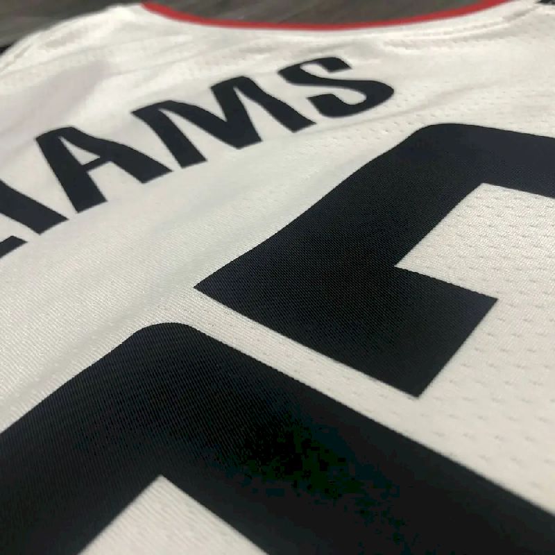 Men’s Lou Williams 2020-21 White Swingman Player Version Jersey – City Edition