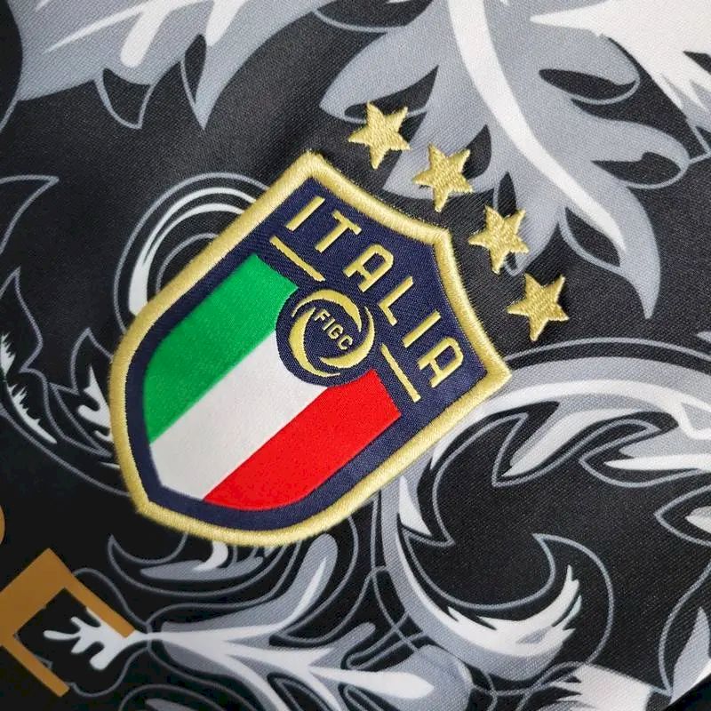 Camisa Itália 2023/24 Versace Co-Branded Edition Preta