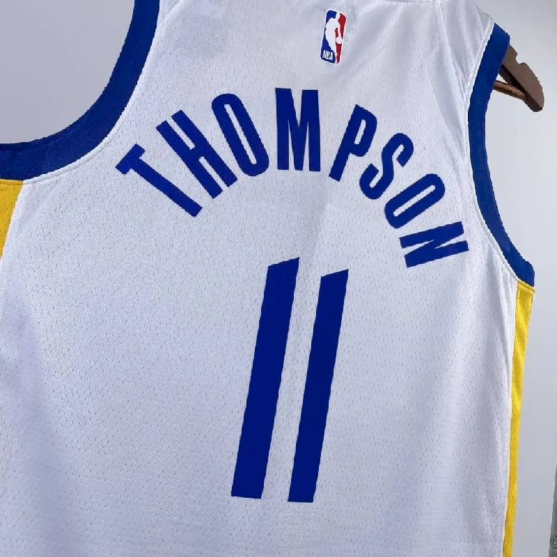 Camisa masculina Klay Thompson branca da equipe