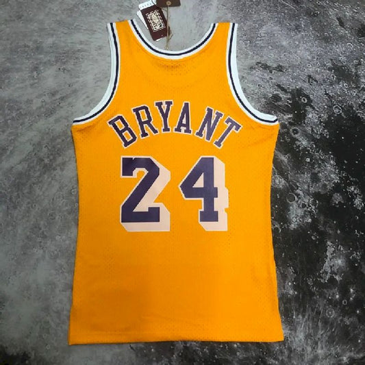Camisa M&N Kobe Bryant Retro Amarela Masculina 07/08
