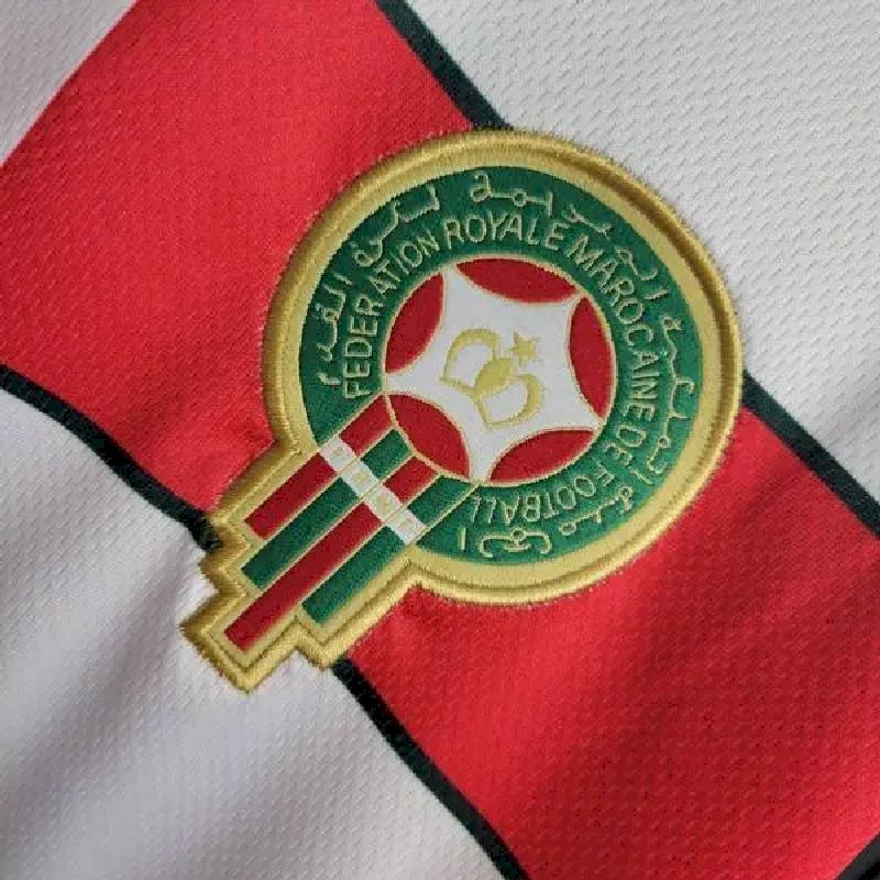 Camisa retrô de manga comprida reserva Marrocos 1998