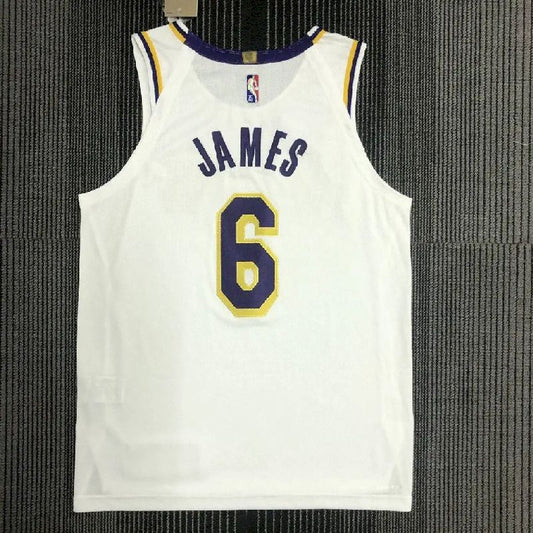 Camisa Masculina LeBron James White Team – Edição Autêntica