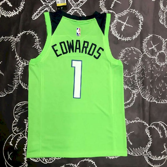 Camisa masculina Anthony Edwards Green Team – Edição Statement