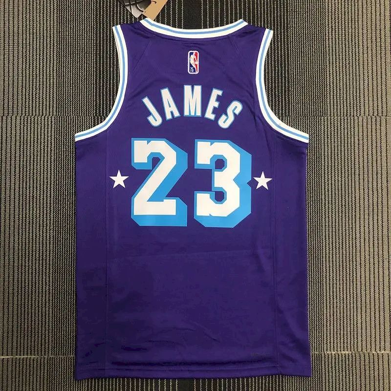 Men’s LeBron James Purple Team Jersey – 75th Anniversary City Edition