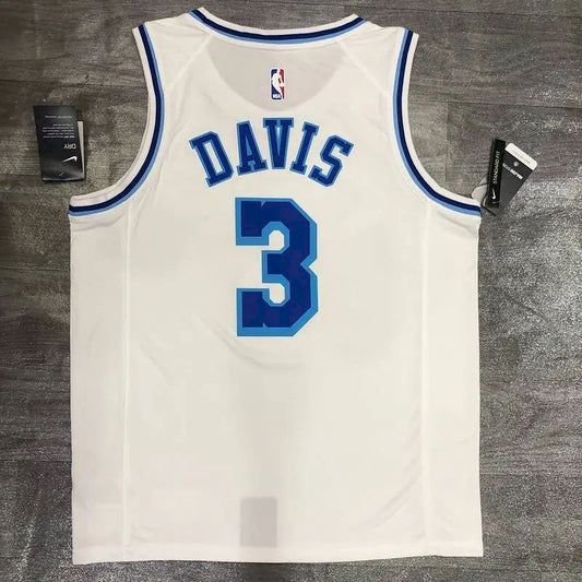 Camisa Anthony Davis Masculina Branca Versão Jogador – Edição Clássica Retro Conjunta