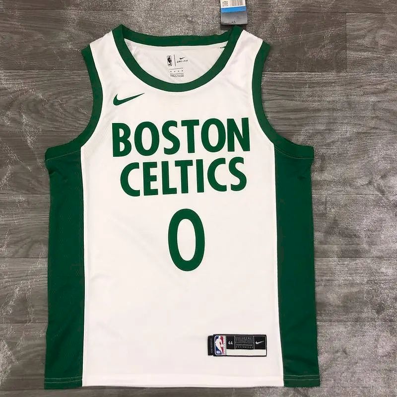 Men’s Jayson Tatum White 2020-21 Swingman Player Version Jersey – City Edition