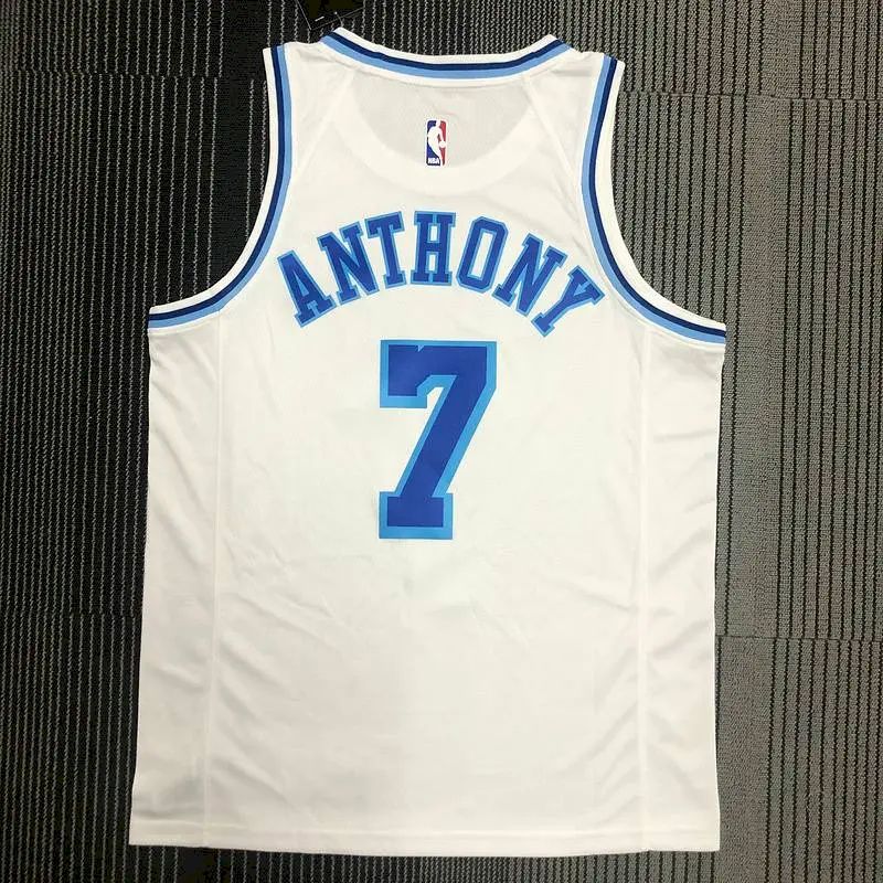 Camisa Carmelo Anthony Royal Retro Classics 2020-21 Swingman Player Version Masculina – Edição Clássica