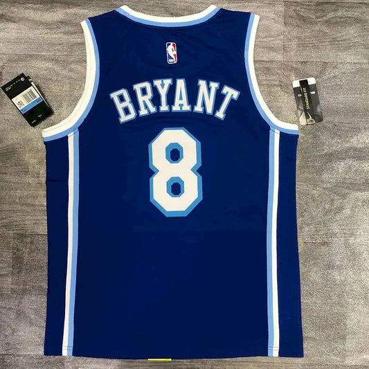 Camisa masculina Kobe Bryant azul versão jogador – Retro Classic Joint Edition