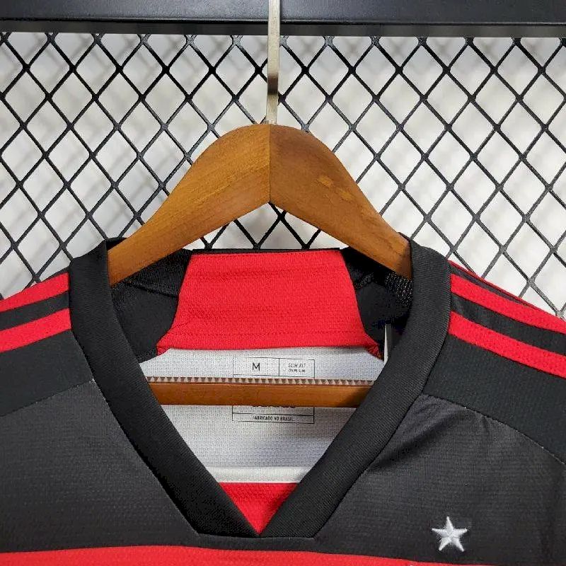Camisa Flamengo Home 2024/25 Manga Longa
