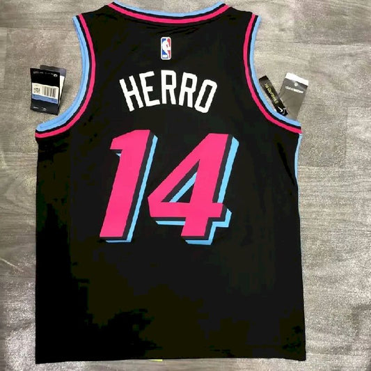 Tyler Herro Black Men’s Player Version Jersey