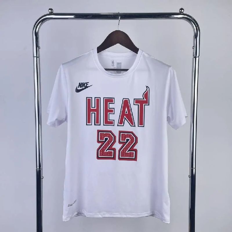 Camiseta masculina Jimmy Butler branca retrô Team