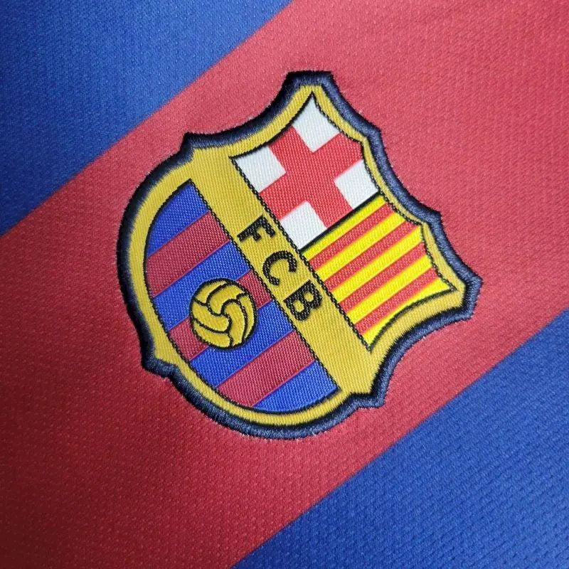 Barcelona 2010/11 Home Kids Retro Jersey And Shorts