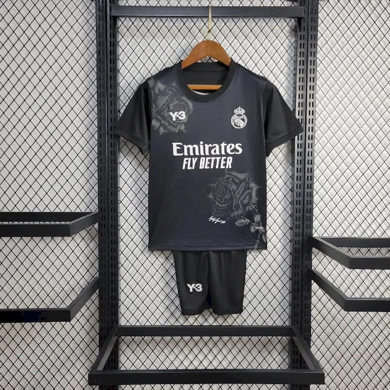 Kit Infantil Real Madrid 2024/25 Y 3 Rosa Edição Especial 2
