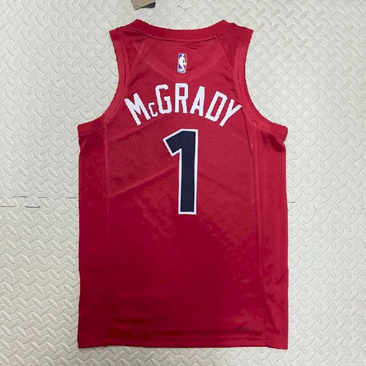Camisa vermelha masculina Tracy McGrady para o time visitante