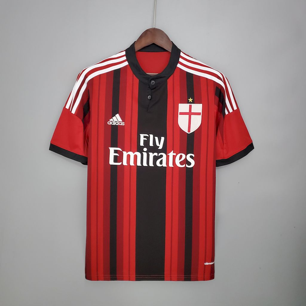 Camisa retrô titular do AC Milan 2014/15