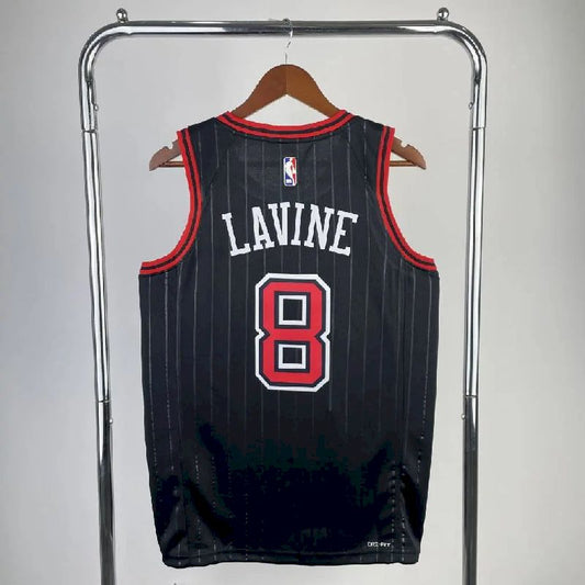 Camisa preta masculina Zach LaVine Team – Edição Statement