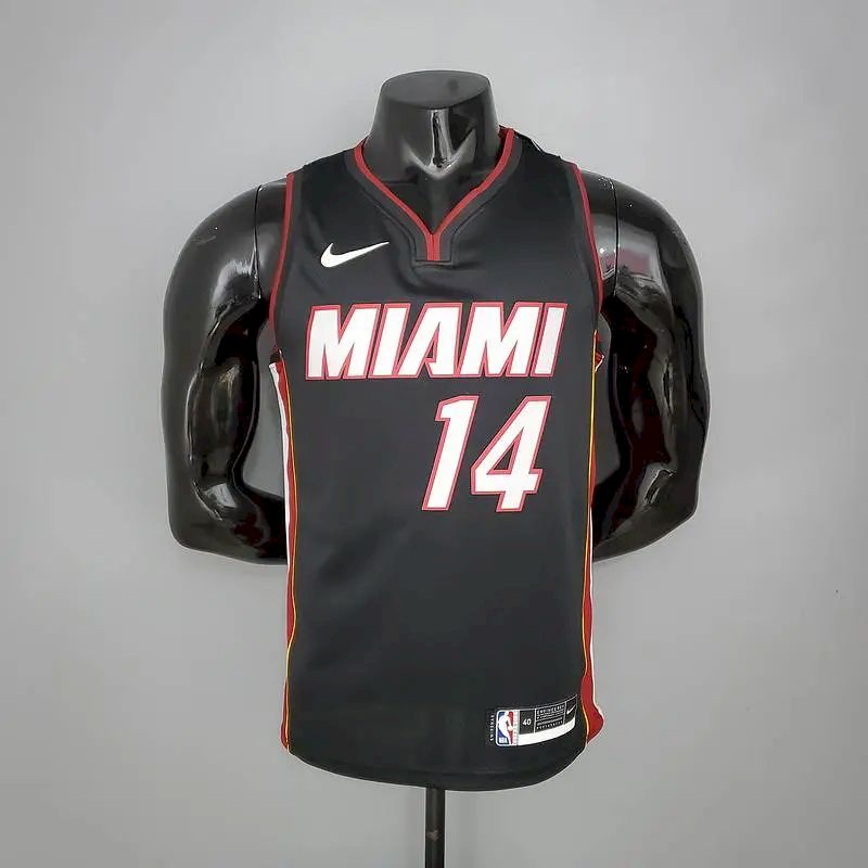 Men’s Tyler Herro 2020-21 Black Swingman Player Version Jersey – Icon Edition