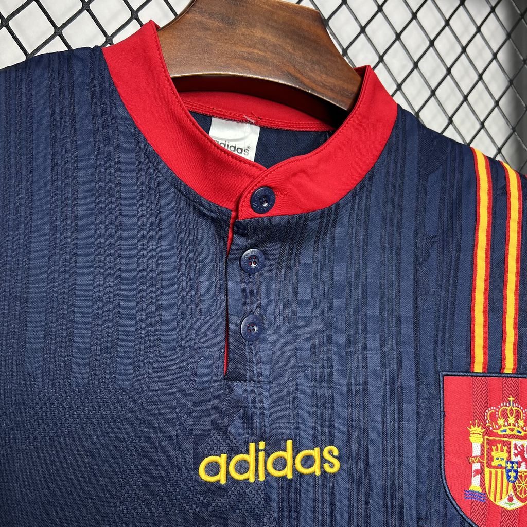 Camisa reserva retrô da Espanha de 1996