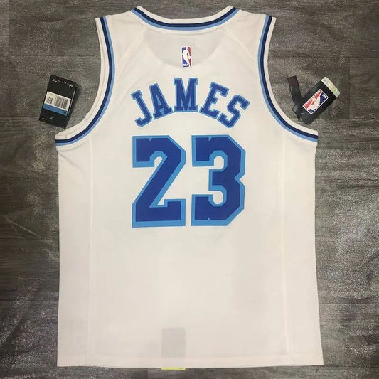 Camisa LeBron James Masculina Branca Versão Jogador – Edição Clássica Retro Conjunta