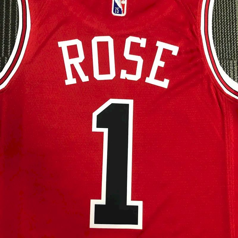 Camisa Derrick Rose Vermelha Masculina – Edição de 75º Aniversário