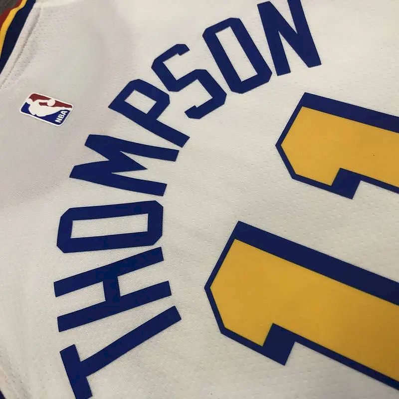 Camisa Klay Thompson Masculina Branca Versão Jogador – Edição Clássica San Francisco