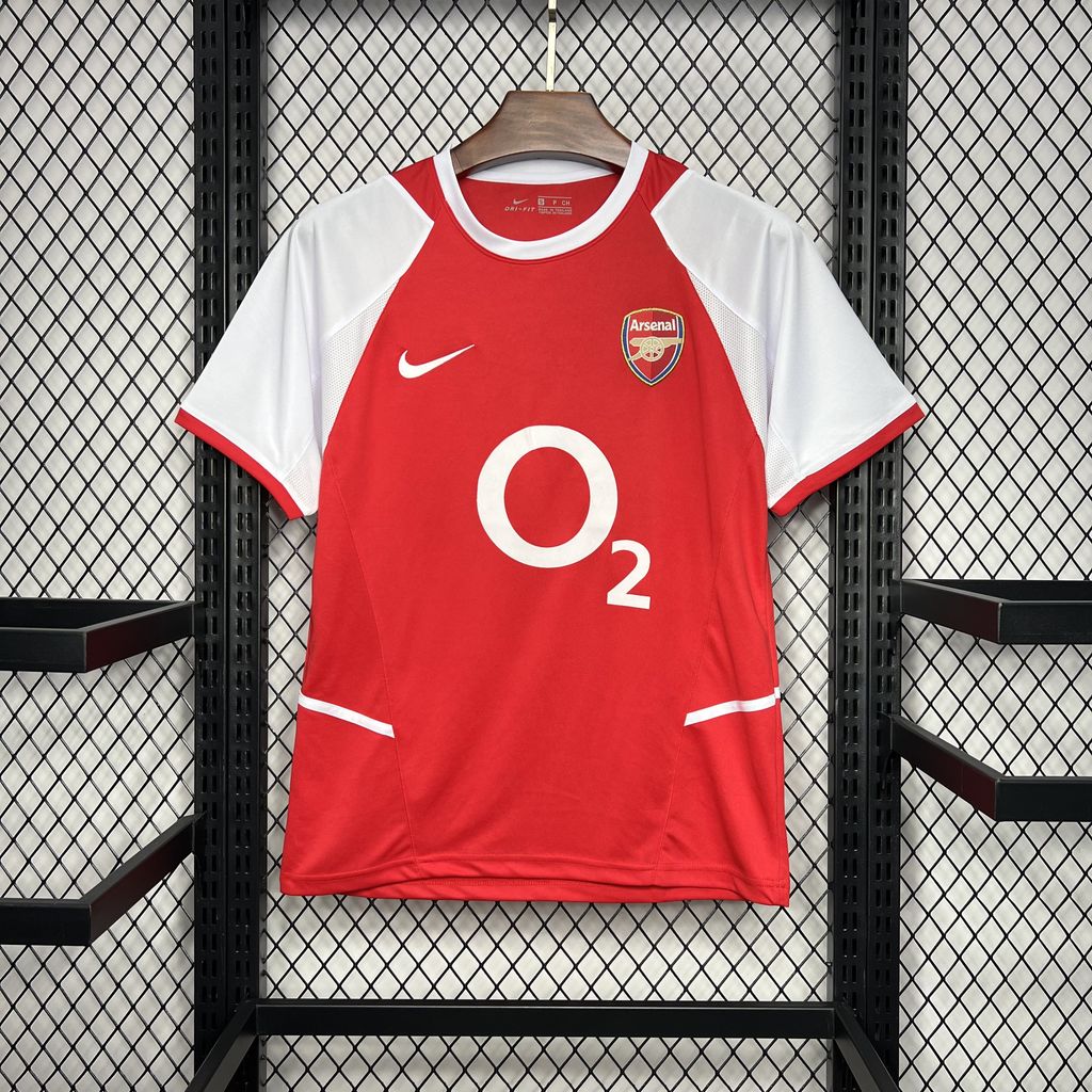 Camisa retrô do Arsenal 2002/04
