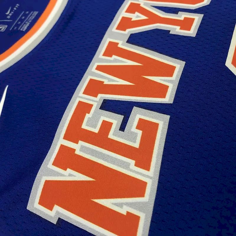 Camisa masculina RJBarrett azul 2020-21 Swingman versão jogador – Edição Ícone