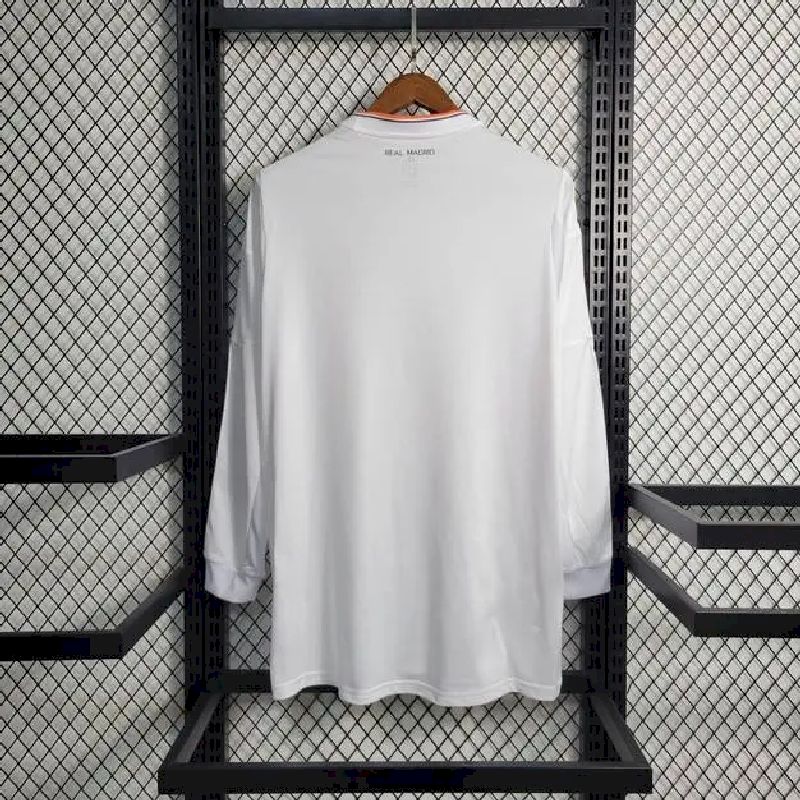 Camisa retrô manga longa do Real Madrid 2013/14 Home