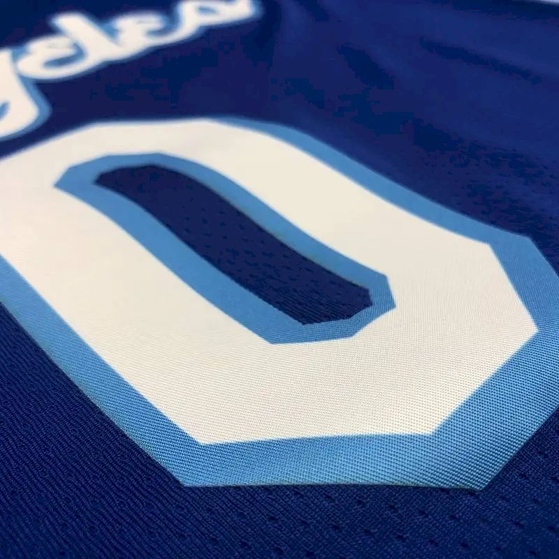 Camisa Nick Young Azul Masculina Versão Jogador – Edição Clássica Retro