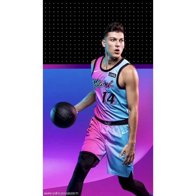 Men’s Tyler Herro 2020-21 Pink Swingman Player Version Jersey – City Edition