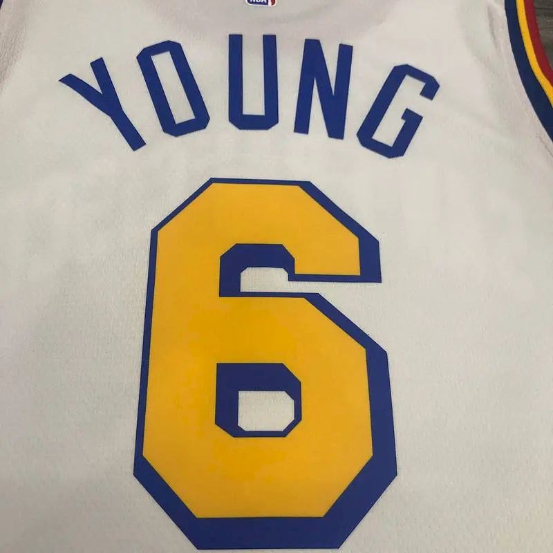 Camisa masculina Nick Young White Player Version – San Francisco Classic Edition