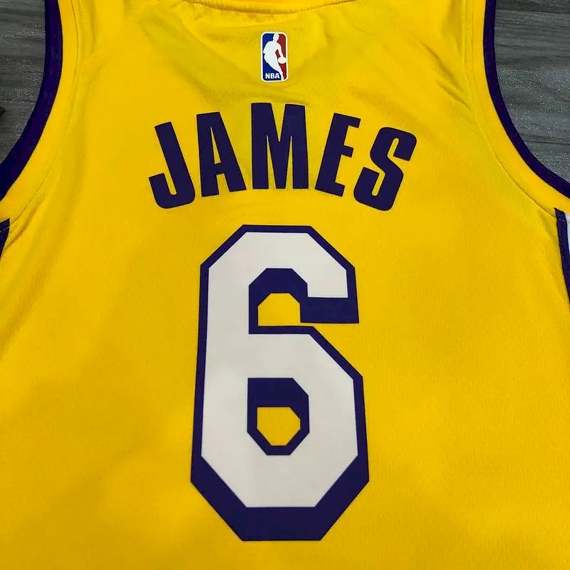 Men’s LeBron James 2020-21 Yellow Player Version Jersey – City Edition